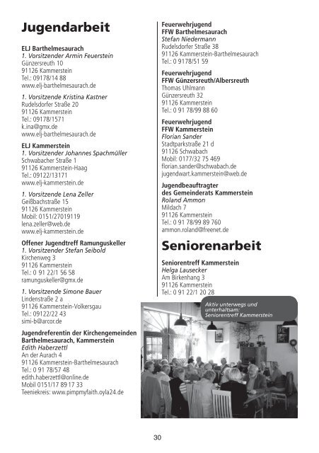 Hier der gesamte Veranstaltungskalender - Gemeinde Kammerstein