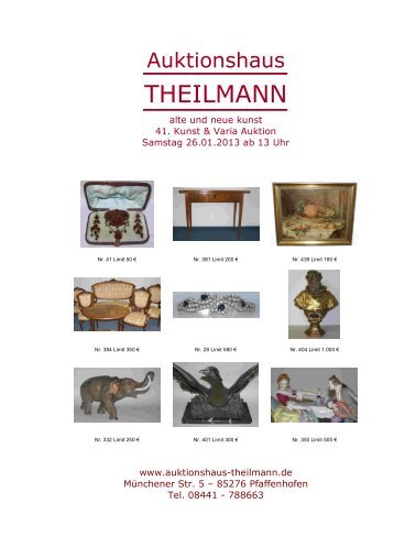Gesamtkatalog A 41 - Auktionshaus Theilmann