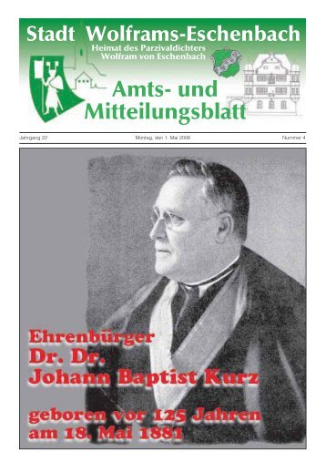 Amtsblatt Mai 2006 - Stadt Wolframs-Eschenbach