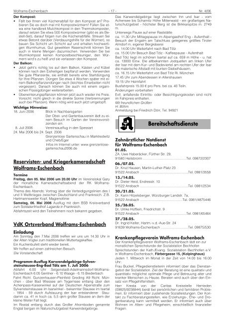 Amtsblatt Mai 2006 - Stadt Wolframs-Eschenbach