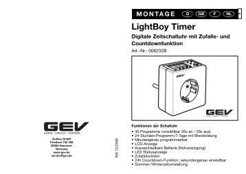 LightBoy Timer - GEV