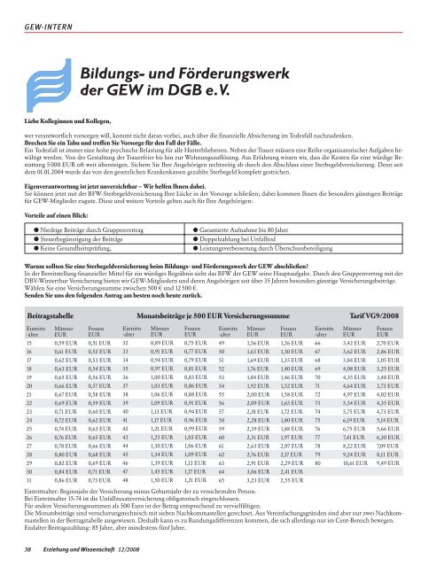 E&W Dezember 2008 - GEW