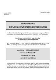 Gemeindekurier Ausgabe 2/2005 - in der Marktgemeinde ...