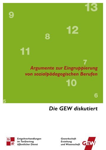 Argumente zur Eingruppierung von sozialpädagogischen ... - GEW