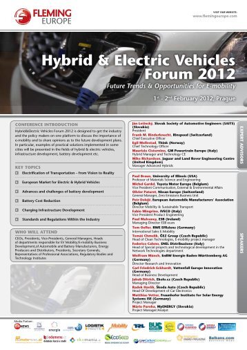 hybrid & Electric Vehicles Forum 2012 - e-connected