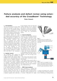 Failure analysis and defect review using exten- ded ... - Carl Zeiss, Inc.