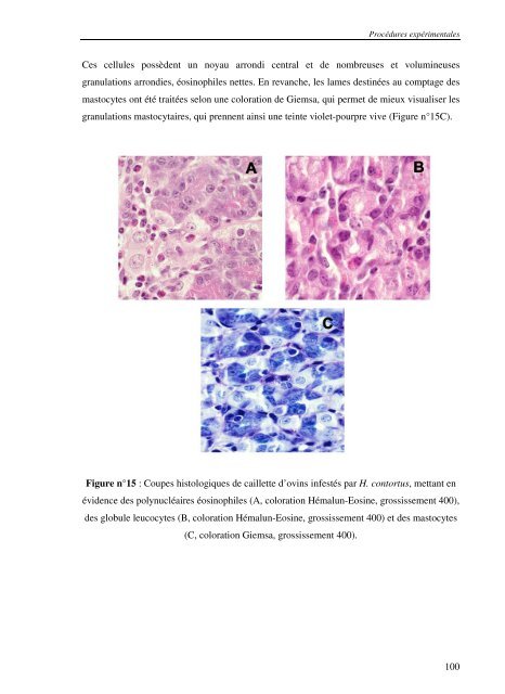 Régulation des populations de Nématodes gastro-intestinaux ...