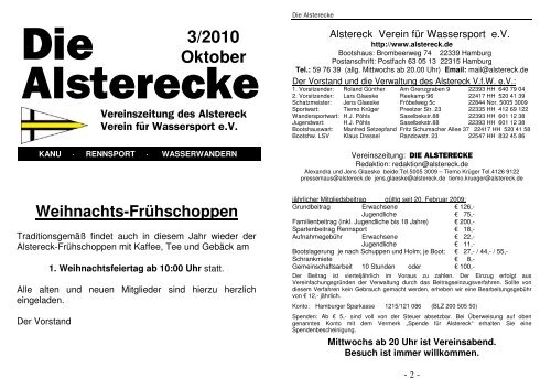 Die Alsterecke 03/2010 - Alstereck VfW eV