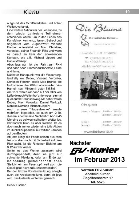 Ausgabe Nov 2012 - FSV Sarstedt eV