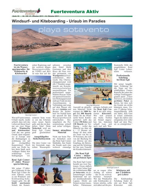 Costa Calma - Fuerteventura-Zeitung