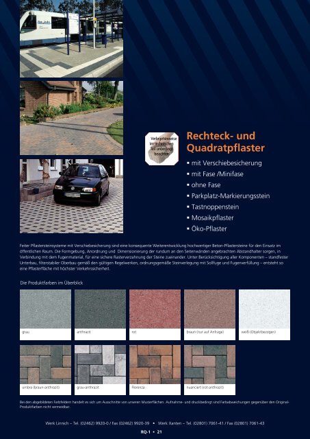 Programmkatalog mit Preisen - Feiter Betonsteinwerk GmbH