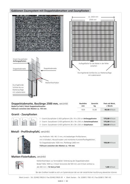 Programmkatalog mit Preisen - Feiter Betonsteinwerk GmbH