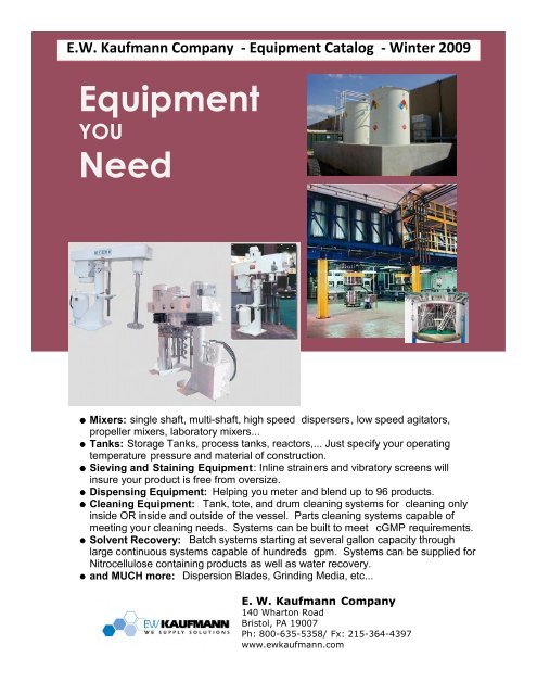 Equipment YOU Need.sdr - PCI Magazine
