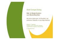 Shell Energie-Dialog Mär & Möglichkeiten von Biokraftstoffen