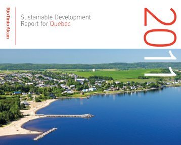 Sustainable Development Report for Quebec (PDF) - Rio Tinto Alcan
