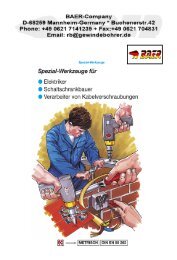 Spezial-Werkzeuge - Kabelverschraubung - Gewindebohrer ...