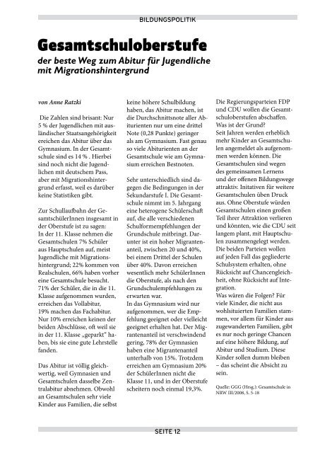 Ausgabe 5/2008 - Gewerkschaft Erziehung und Wissenschaft