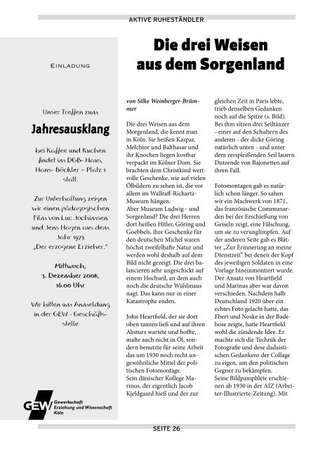 Ausgabe 5/2008 - Gewerkschaft Erziehung und Wissenschaft