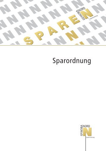 Sparordnung - GEWOBA Nord