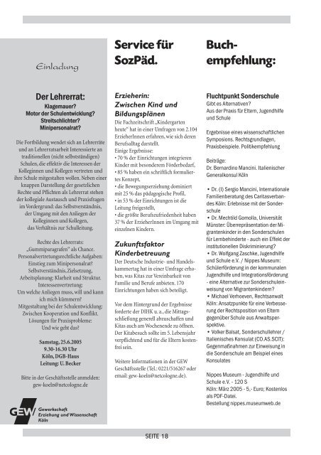 Ausgabe 3/2005 - Gewerkschaft Erziehung und Wissenschaft