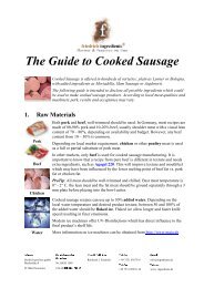 TKe Guide to CooNed Sausage - Friedrich Gewürze GmbH