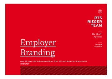 Employer Branding: Wie man Marke im ... - RTS Rieger Team