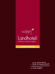 Landhotel Wippel Broschüre - Riegersburg