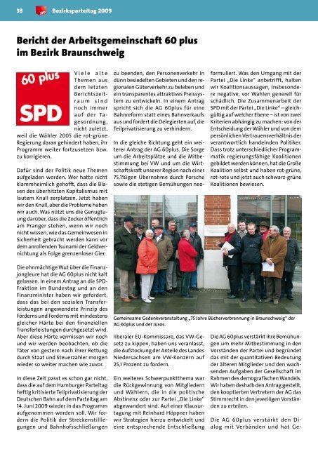 Bericht zum Parteitag - SPD-Bezirk Braunschweig