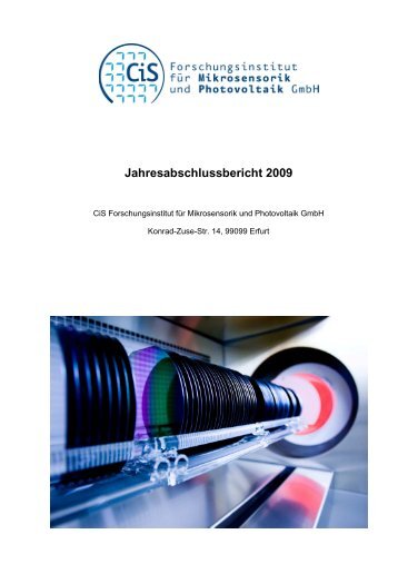 Jahresabschlussbericht 2009 - CiS
