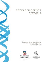 2007-2011 Research Report - Faculty of Health Sciences ...