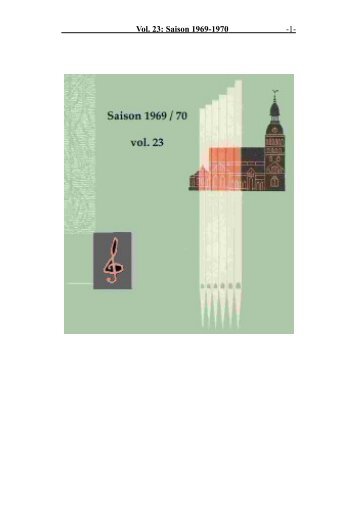 Vol. 23: Saison 1969-1970 - 1 -