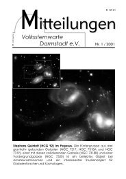 Mitteilungen VSD - Volkssternwarte Darmstadt eV