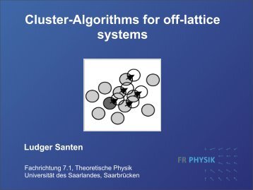 Ludger Santen - Computerorientierte Theoretische Physik