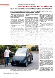 Elektroauto-Pionier neu im Saarland - BUND Saar