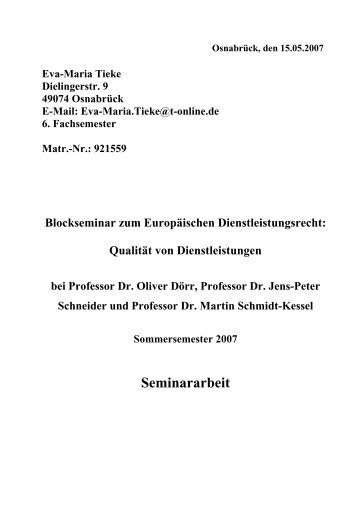 Die Berufsanerkennungsrichtlinie 2005/36/EG - European Legal ...