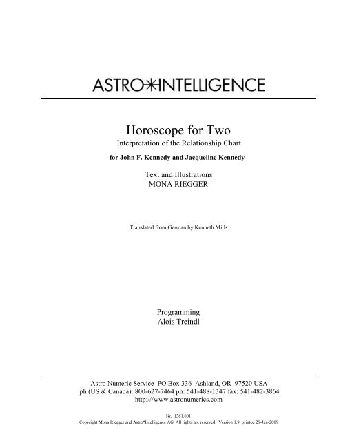 mona riegger horoscope for two