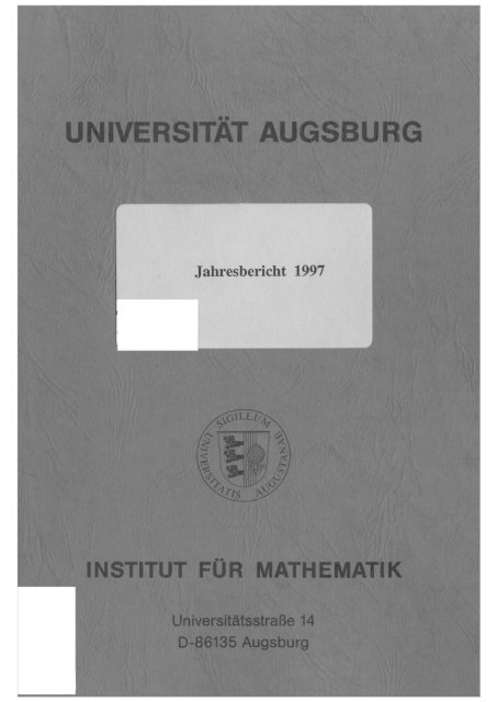 Dokument_1.pdf (8115 KB) - OPUS Augsburg - Universität Augsburg