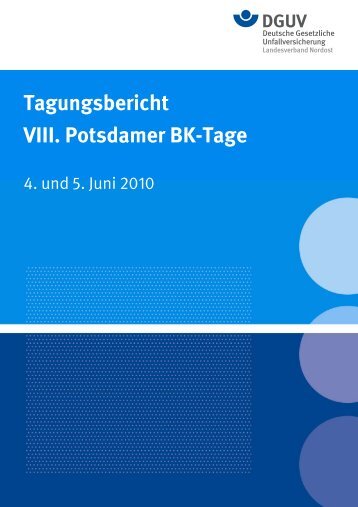 Tagungsbericht VIII. Potsdamer BK-Tage - Deutsche Gesetzliche ...