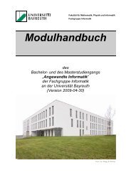 Modulhandbuch des Bachelor - Universität Bayreuth