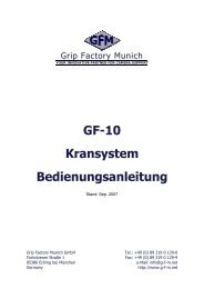 GF-10 Kransystem Bedienungsanleitung - G-f-m.net