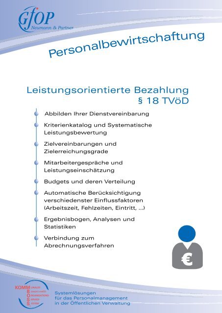 Leistungsorientierte Bezahlung § 18 TVöD - GfOP