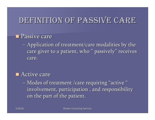 PASSIVE CARE - Aimehi.com