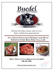 Buedel Fine Meats Product Catalog - Buedel Fine Meats and ...