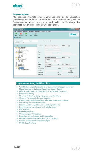 Version 2010 - ABAS Software AG