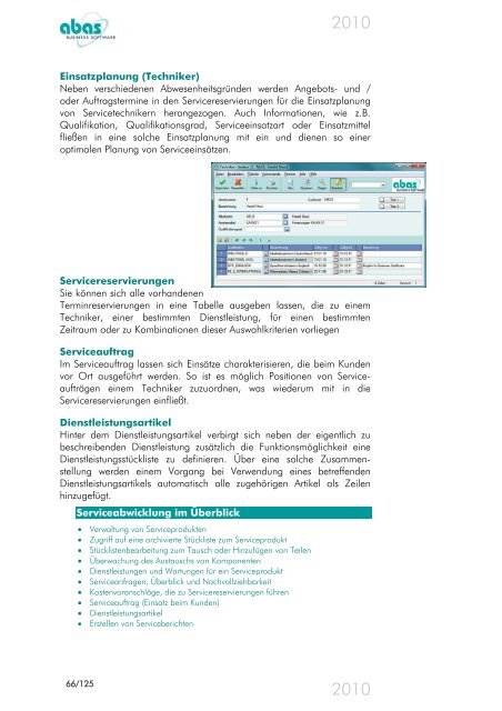 Version 2010 - ABAS Software AG