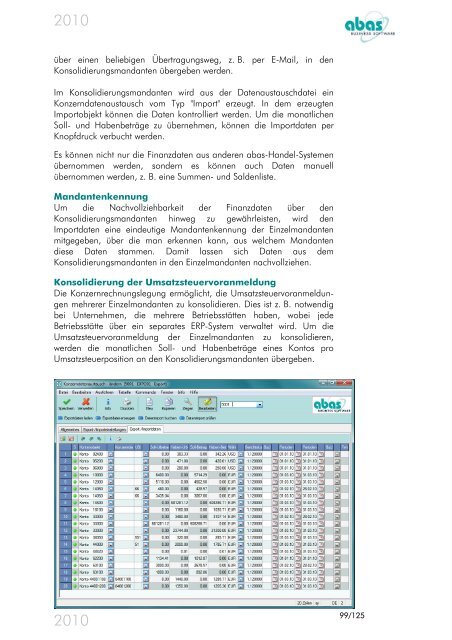 Version 2010 - ABAS Software AG