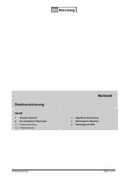 Merkblatt Direktversicherung - Heike Wolf