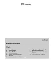 Merkblatt Mitarbeiterbeteiligung Inhalt - GFS-Beratung