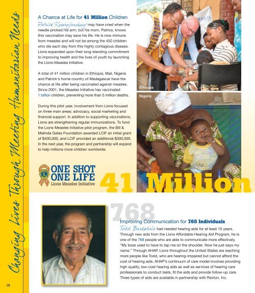 ANNUAL REPORT 2010-2011 - LCIF