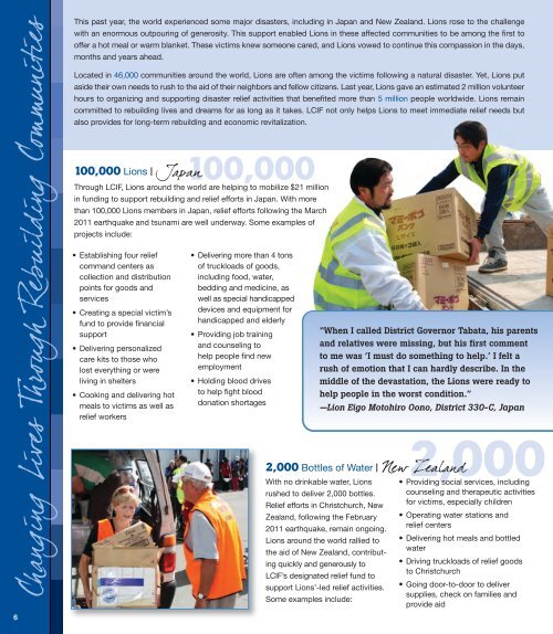 ANNUAL REPORT 2010-2011 - LCIF